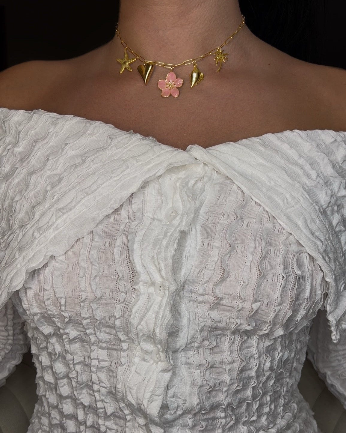 Collier "Rosée Dorée"