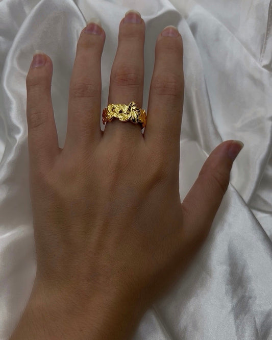 Bague "Couronne d’Hibiscus"