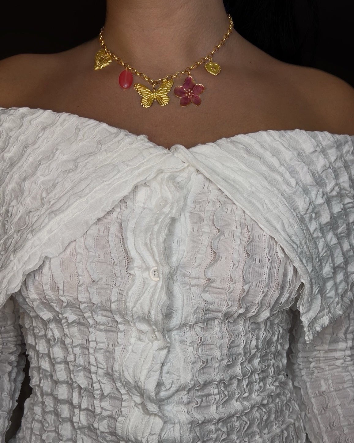 Collier "Mélodie Pourpre"