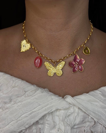 Collier "Mélodie Pourpre"