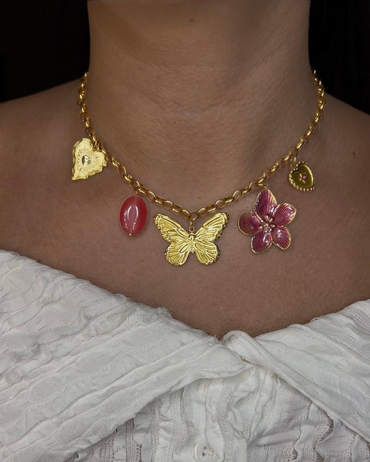 Collier "Mélodie Pourpre"